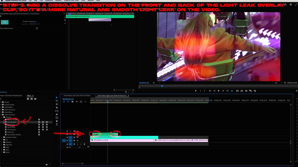 how to add real light leaks to video premiere pro