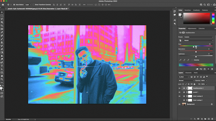 how to get a thermal look in photoshop