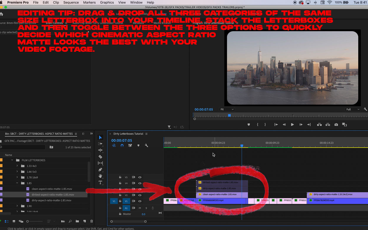 how to make your video look like film tutorial editing tip