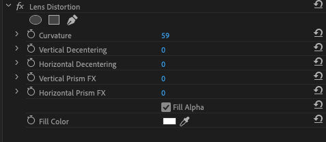 lens distortion effect premiere pro