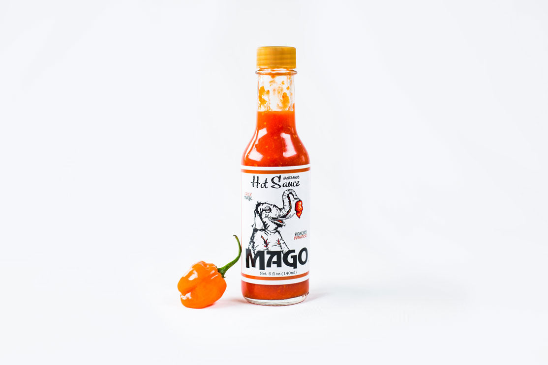 mago hot sauce product photography