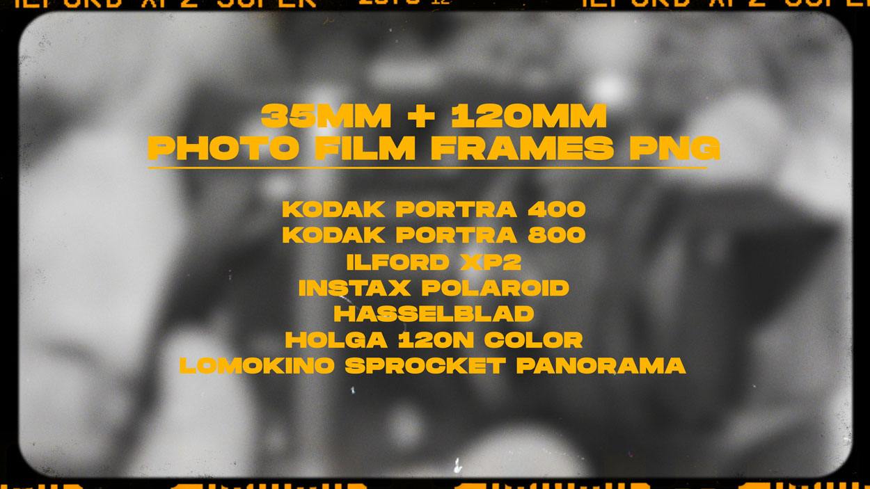 photo film frame png pack