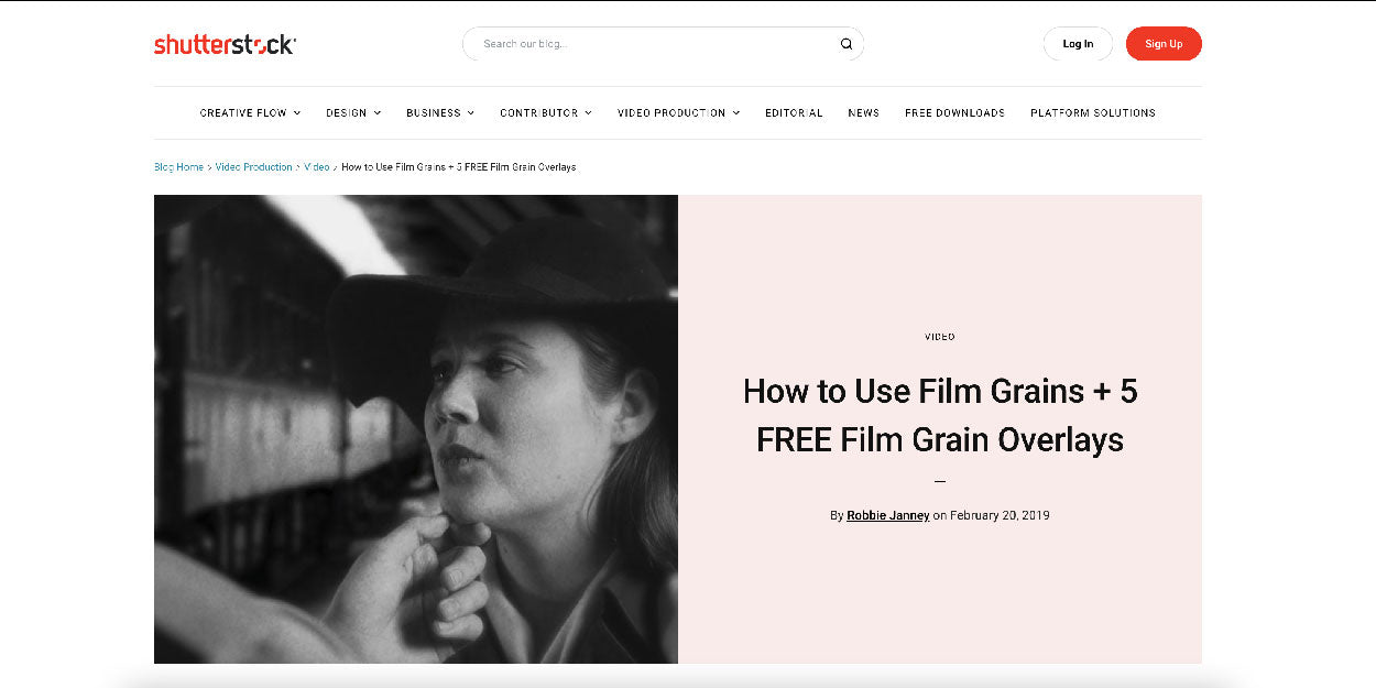 free film grain overlays for video