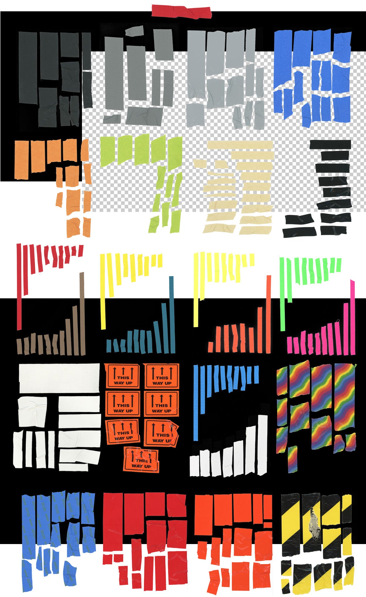 tape texture png pack
