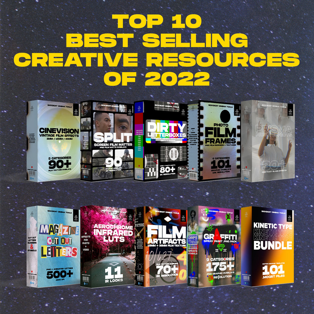 top 10 best selling creative resources 2022