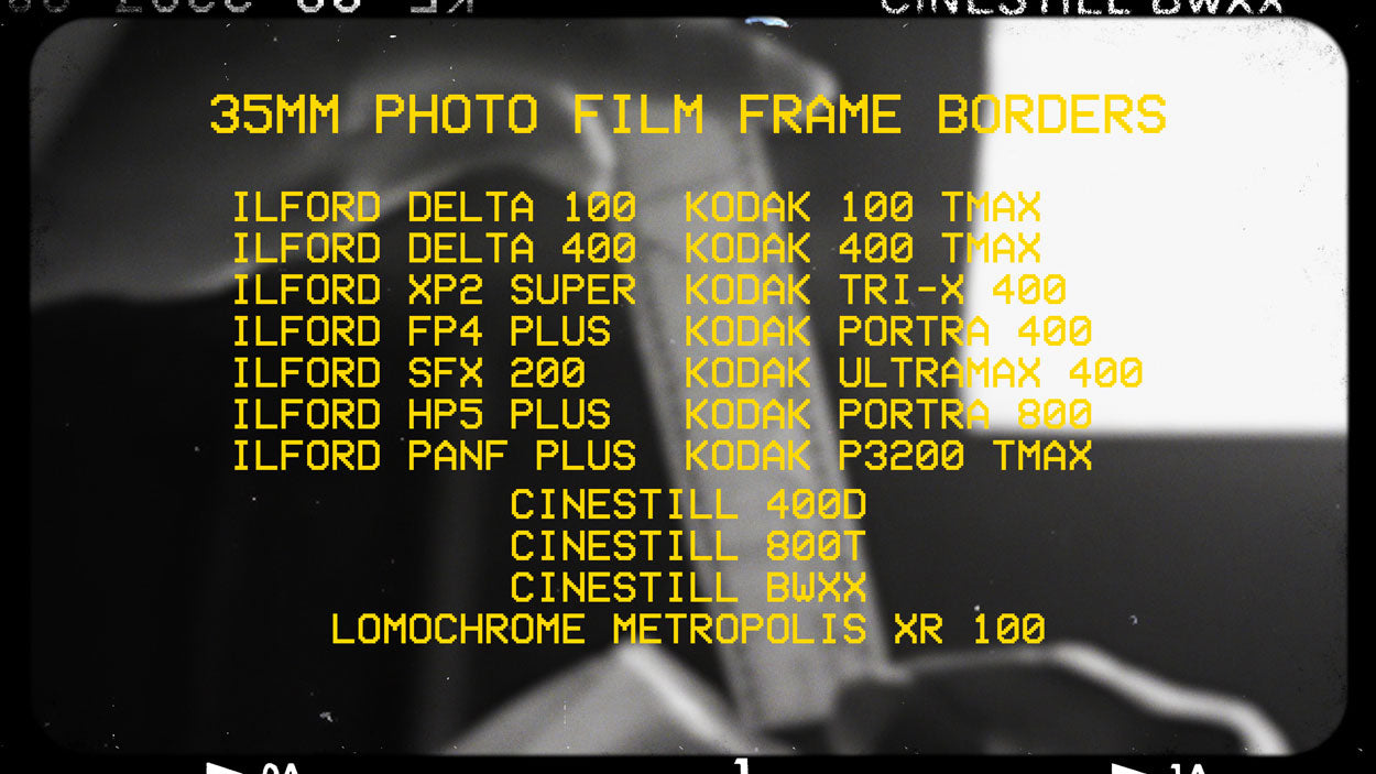 top photo film frames png pack