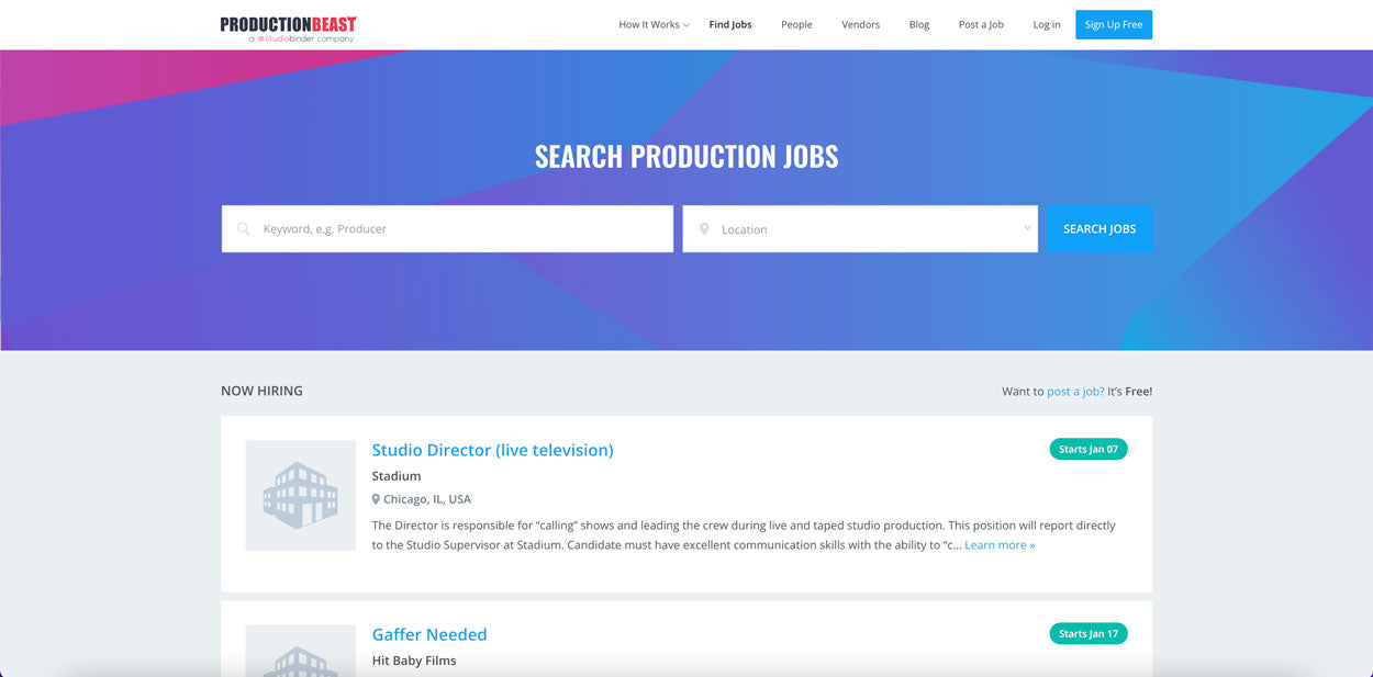 25 Best Job Sites For Freelance Filmmakers, Editors, and Creatives