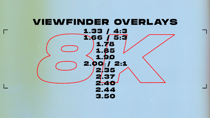 viewfinder overlays for video editing