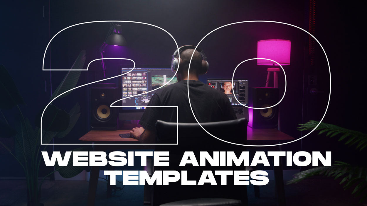 top website animation template for video editors