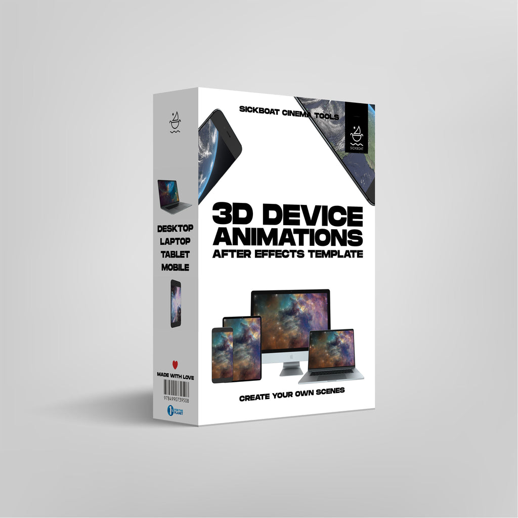 3d device animations ae template