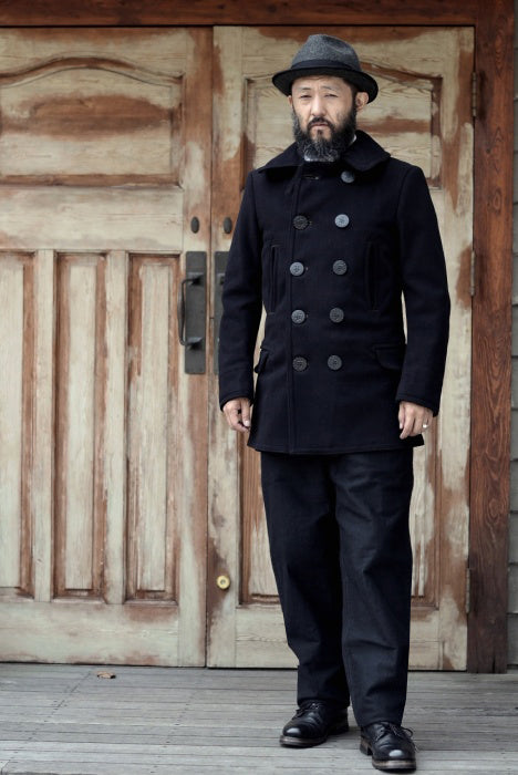 FREEWHEELERS 1913 U.S.NAVY OVERCOAT 1st MODEL HEAVY WEIGHT WOOL