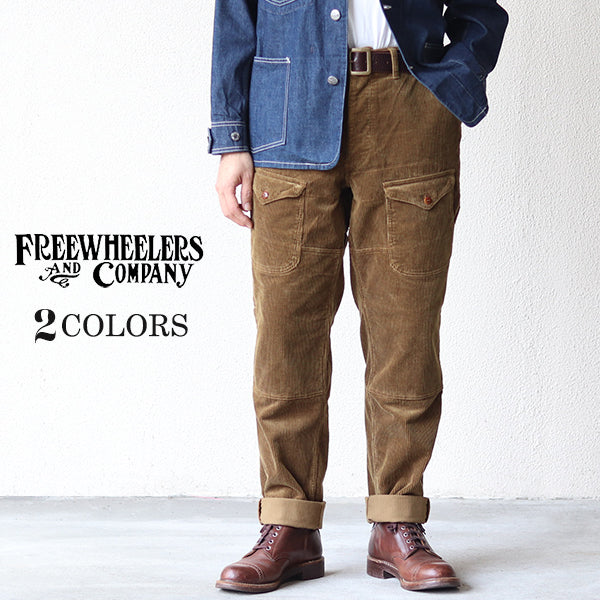 FREEWHEELERS (SIZE: W30-W36) LUMBERJACK TROUSERS 1920 - 1930s WOODSMAN  TROUSERS HEAVY CORDUROY 2 COLORS