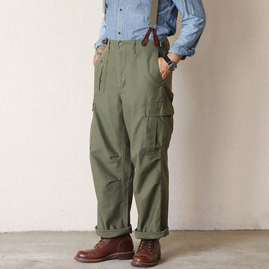 GROUND CREW TROUSERS / ORIGINAL JUNGLE CLOTH / DARK RED BEIGE