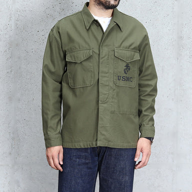 U.S. NAVY UTILITY JACKET / NAVY BACKSATIN — SPEEDWAY