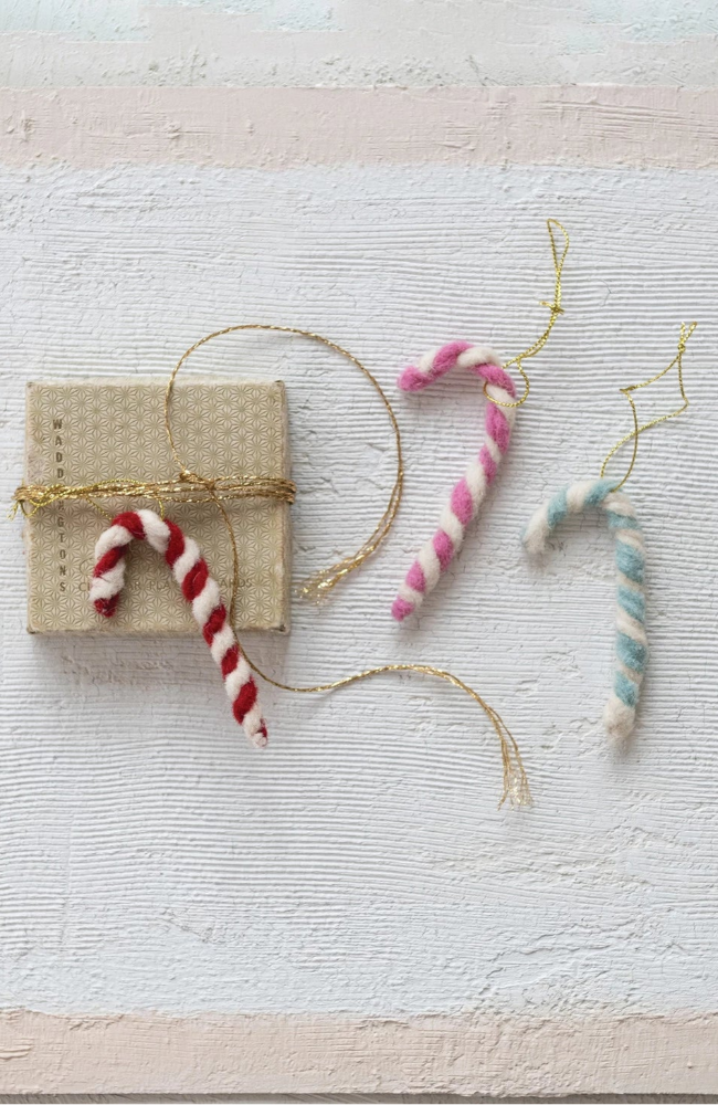 Felt Candy Cane Ornament