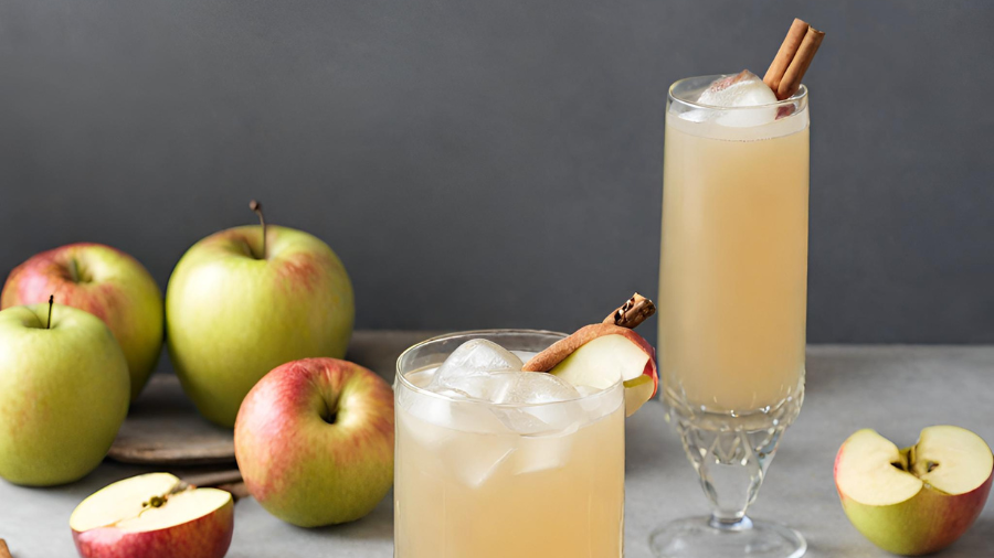 Spiced apple fizz