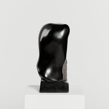 Load image into Gallery viewer, Large freeform abstract sculpture in Belgian black limestone

