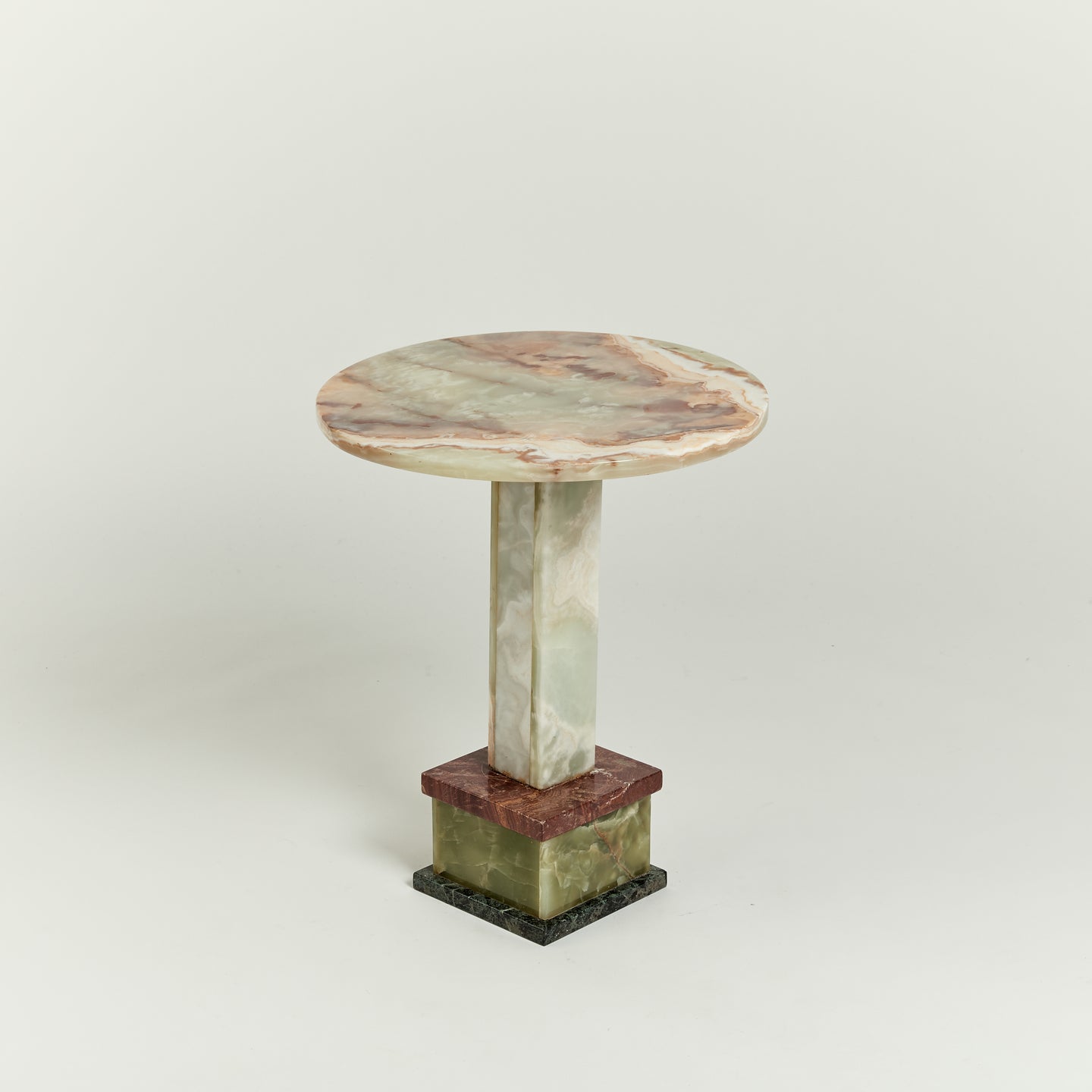 Vintage multi-coloured marble table
