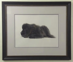 Grey mount and black frame