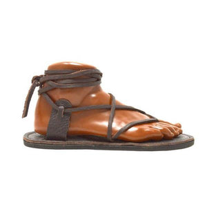 men's vintage lace up leather sandals