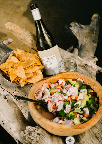 Pinot Gris paired with Ceviche
