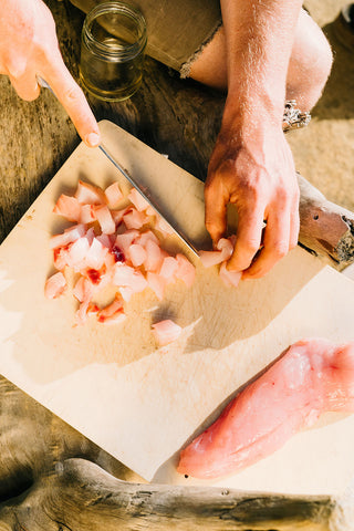 Rockfish and Stone Fruit Ceviche 