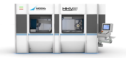 HHV3 High velocity high production rate machining centre from Modig with 3 rotary tables