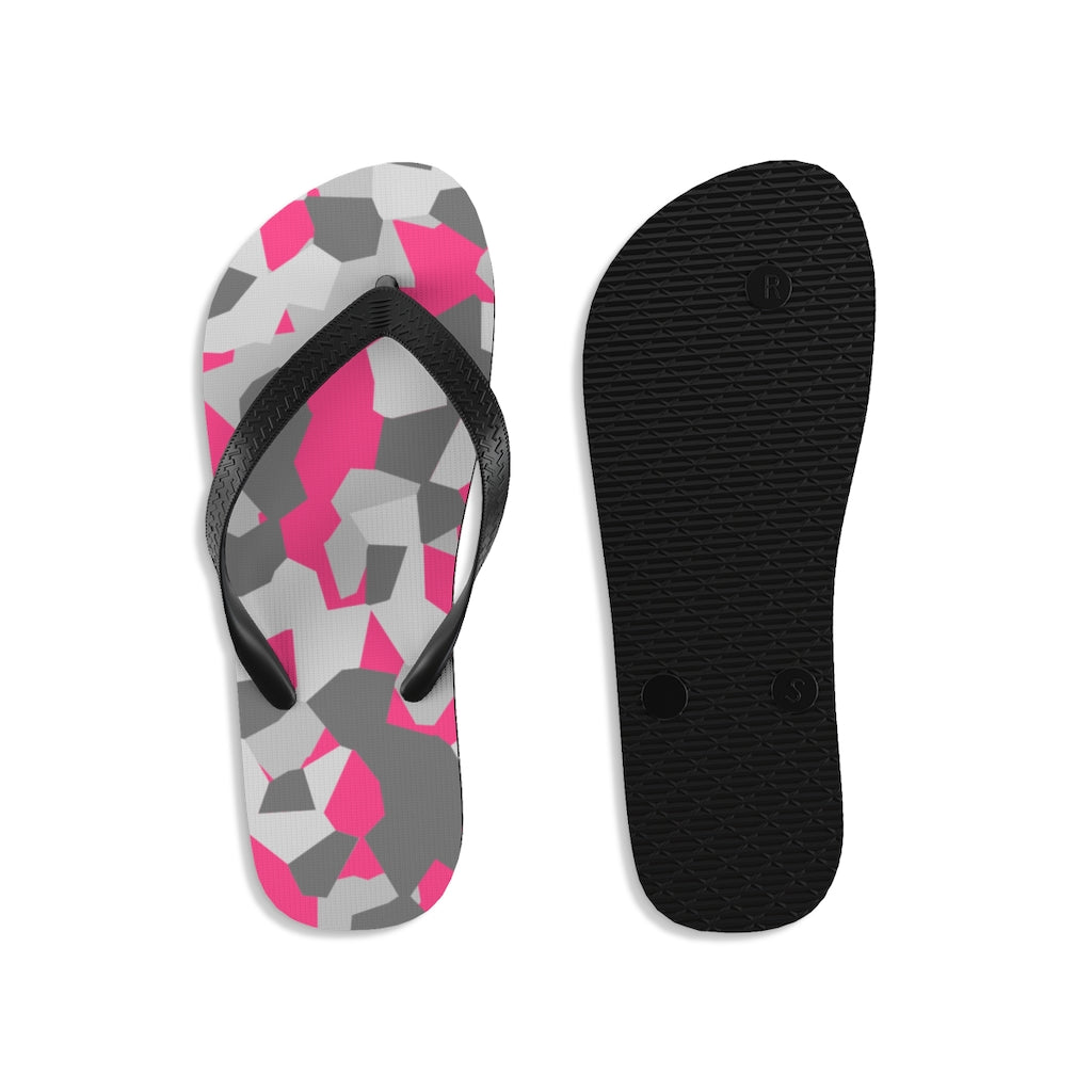 pink camo flip flops