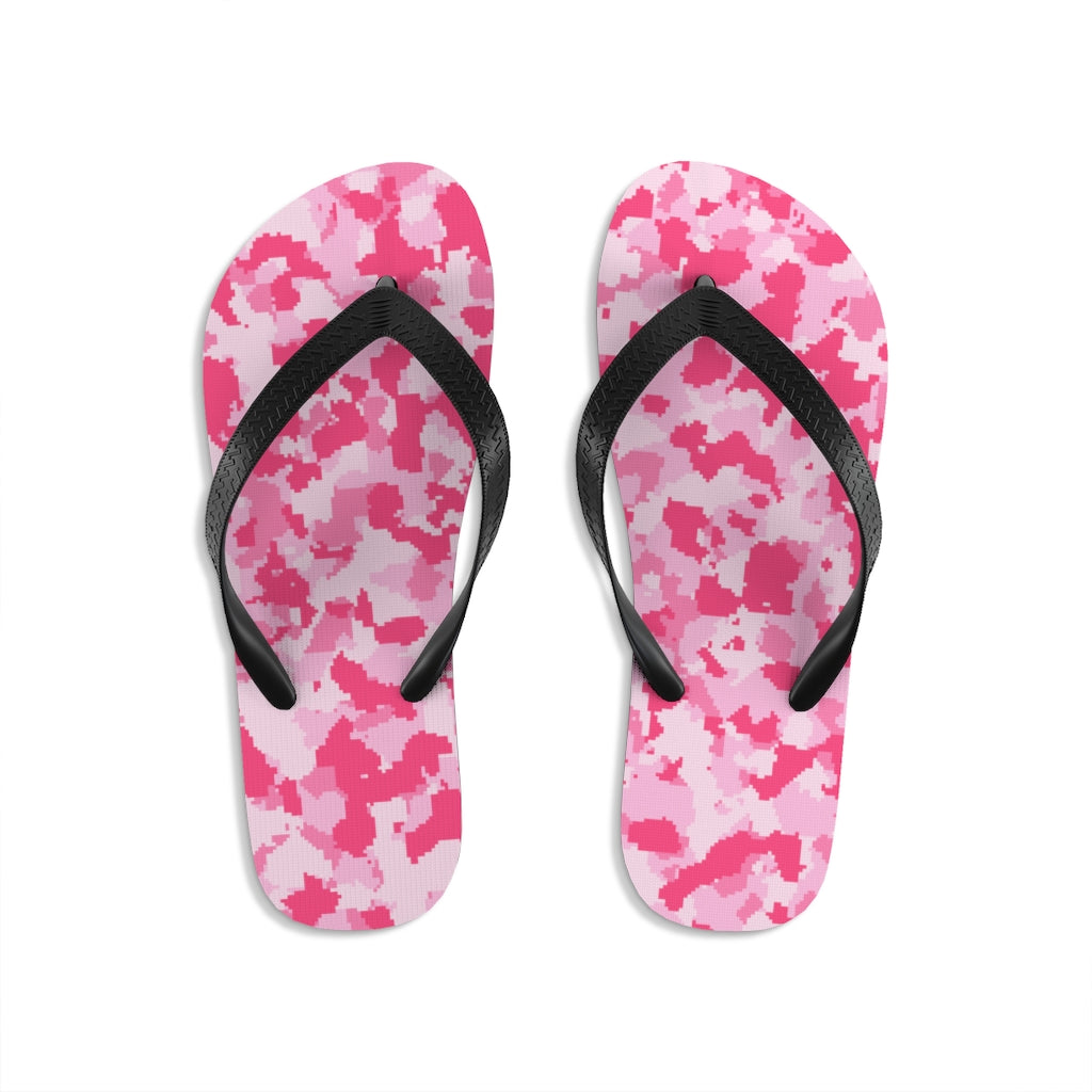 pink camo flip flops