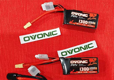 Ovonic 120c 14.8v 1300mah 4s lipo battery for FPV