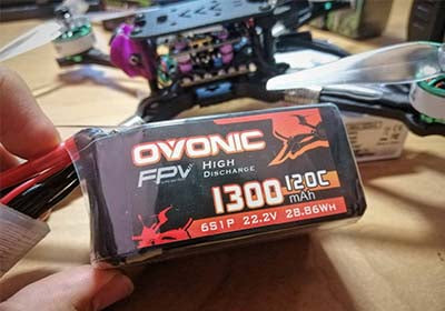 Ovonic 120C 6S 1300mAh 22.2V LiPo Battery Pack for FPV
