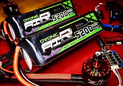 OVONIC 22.2V 5200mAh 6S 50C LiPo with XT90 Plug for X-Class Drone 1/8 1/10 Arrma 6S