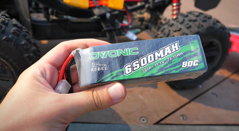 Ovonic Rebel 80C 3S 6500mAh 11.1V Softcase LiPo Battery with EC5 Plug for ARRMA 3S &6S TRUCK