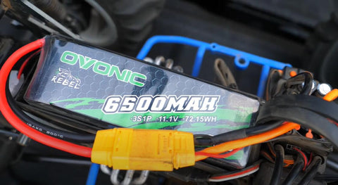 Ovonic Rebel 80C 3S 6500mAh 11.1V Softcase LiPo Battery with XT90 Plug is suitable for TALION 6S BLX