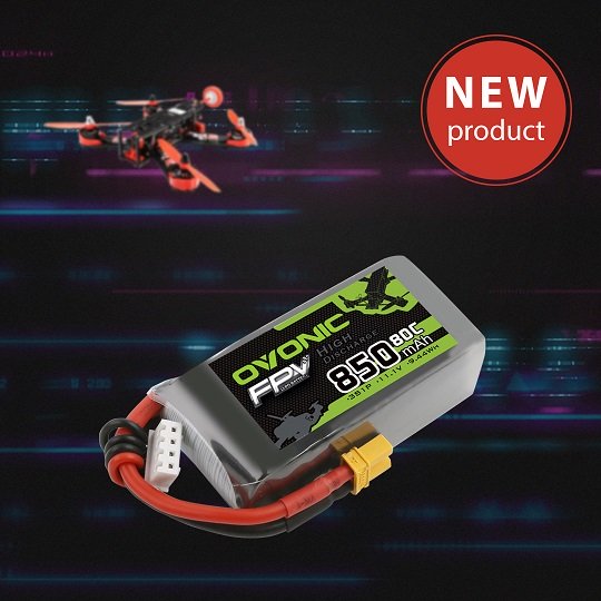 3s 850mah xt30 lipo batteries for 150mm to 210mm FPV