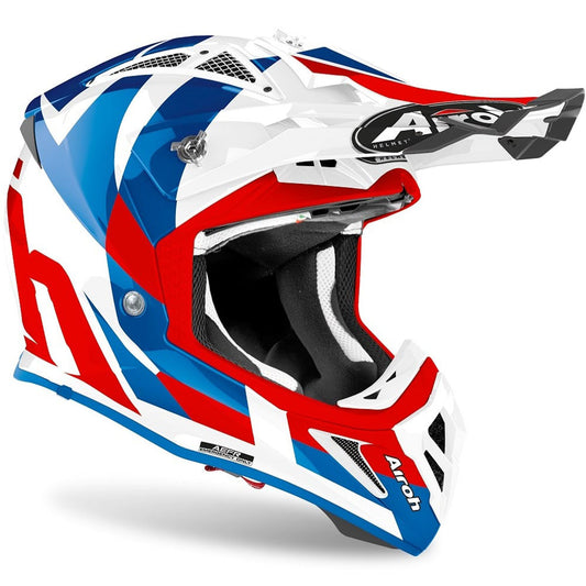 Airoh Commander Factor Helmet (White Gloss) – GO-MX
