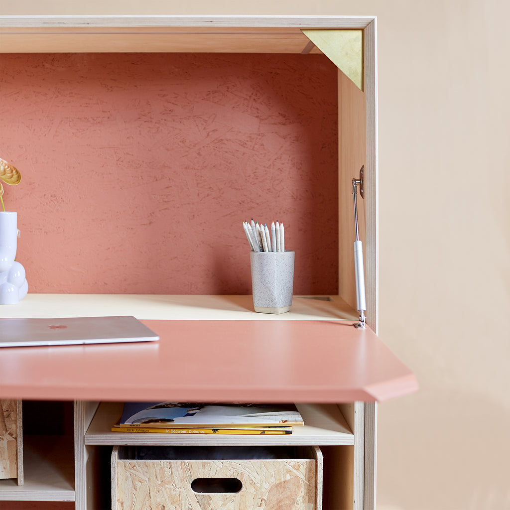 Fold Out Desk Cabinet Desk For Small Spaces So Watt