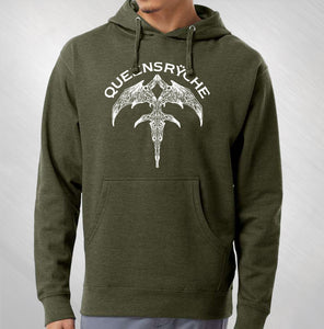 Army Heather Bat-Ryche Pullover Hoodie