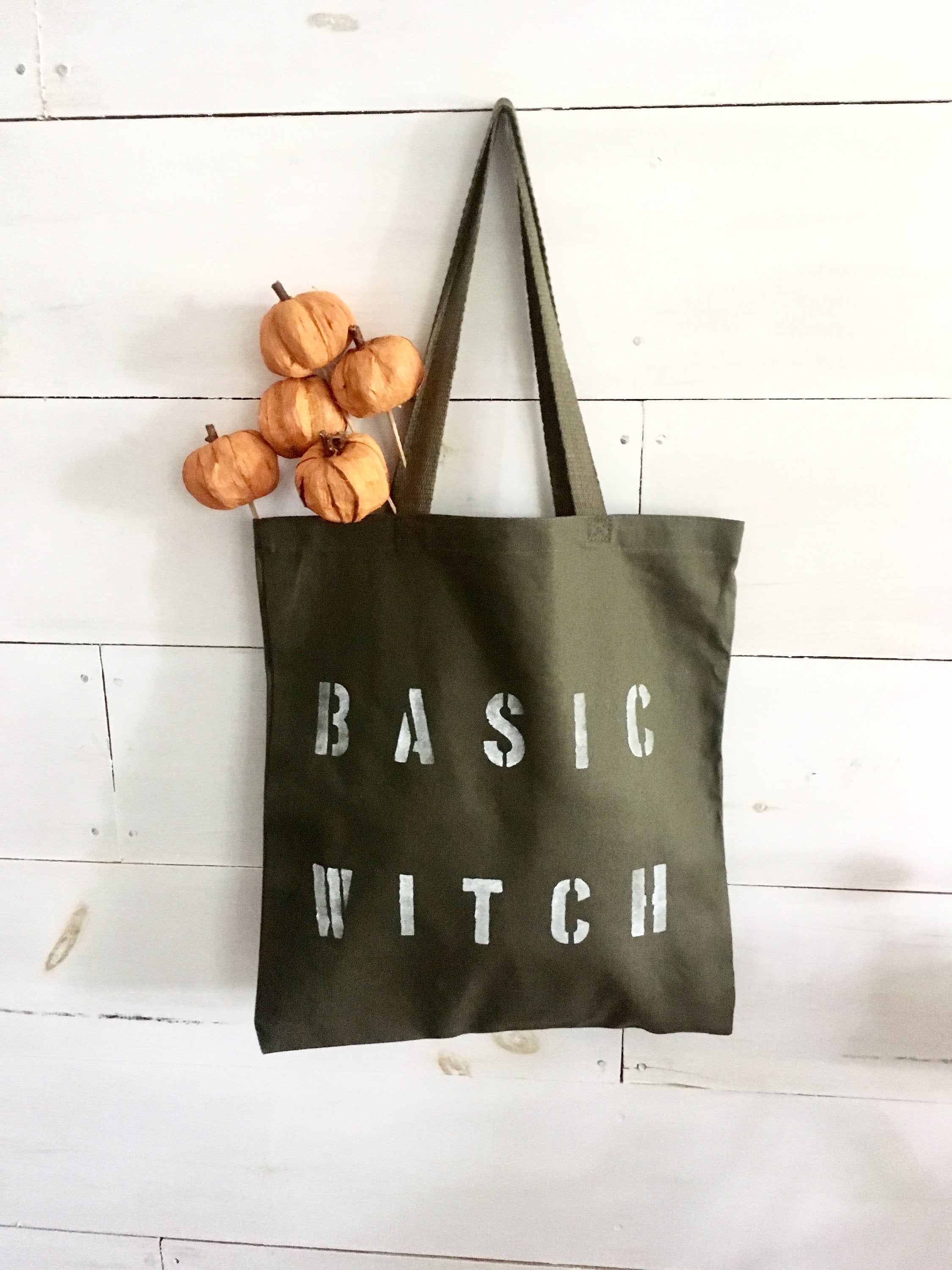 BASIC WITCH army green tote