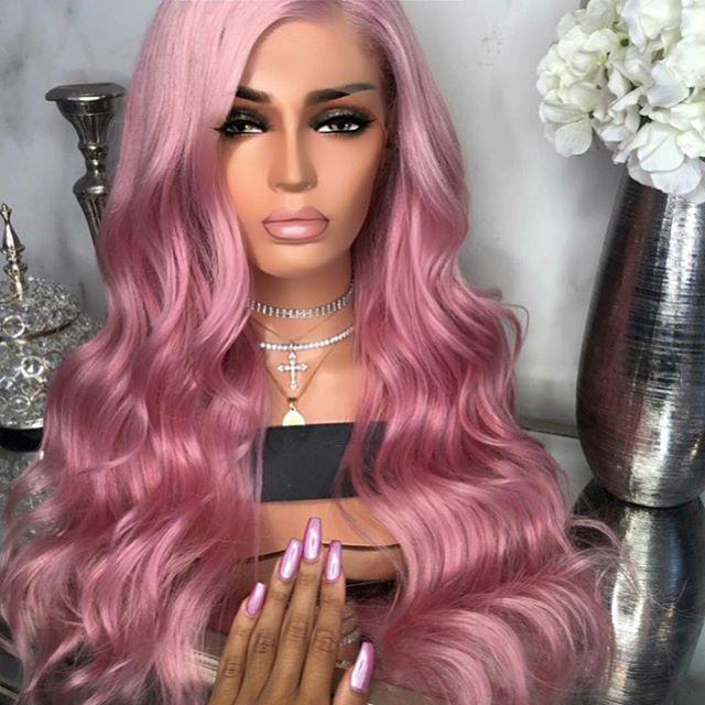 light pink wig