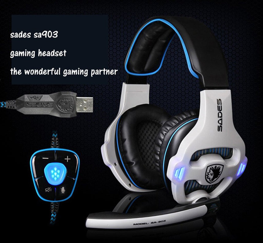 Sades Sa 903 Gaming Wireless Headset With 7 1 Sound Card Nerd Contagion