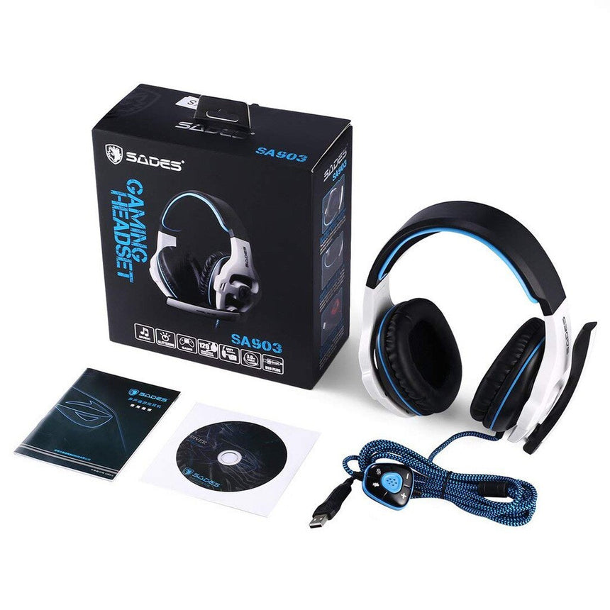 Sades Sa 903 Gaming Wireless Headset With 7 1 Sound Card Nerd Contagion