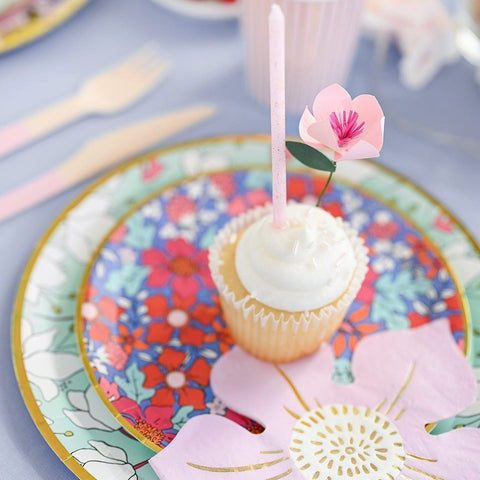 Assiettes de fête florales