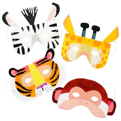 safari party masks