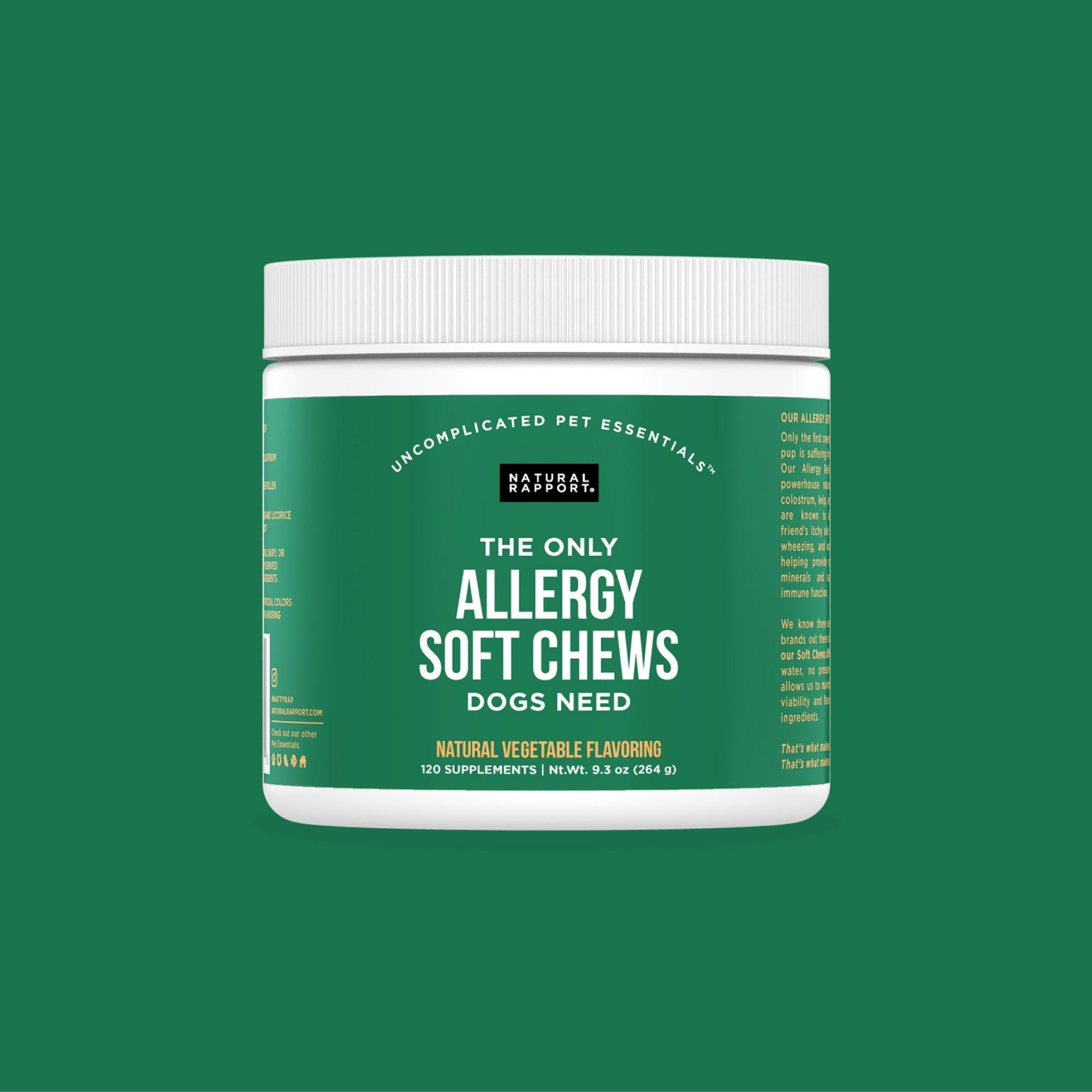 The Only Allergy Soft Chews Dogs Need - Natural Rapport product image