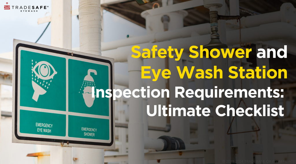 safety shower and eyewash station sign