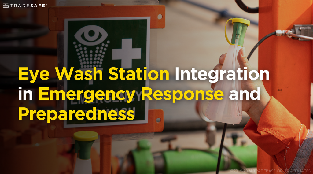 eye wash station integration in emergency response