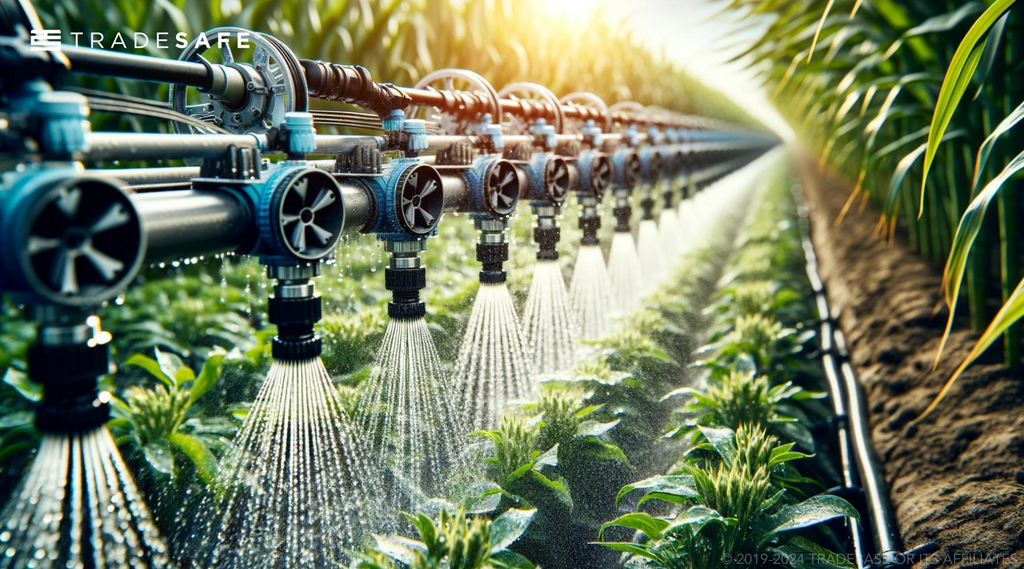 irrigation system in farm