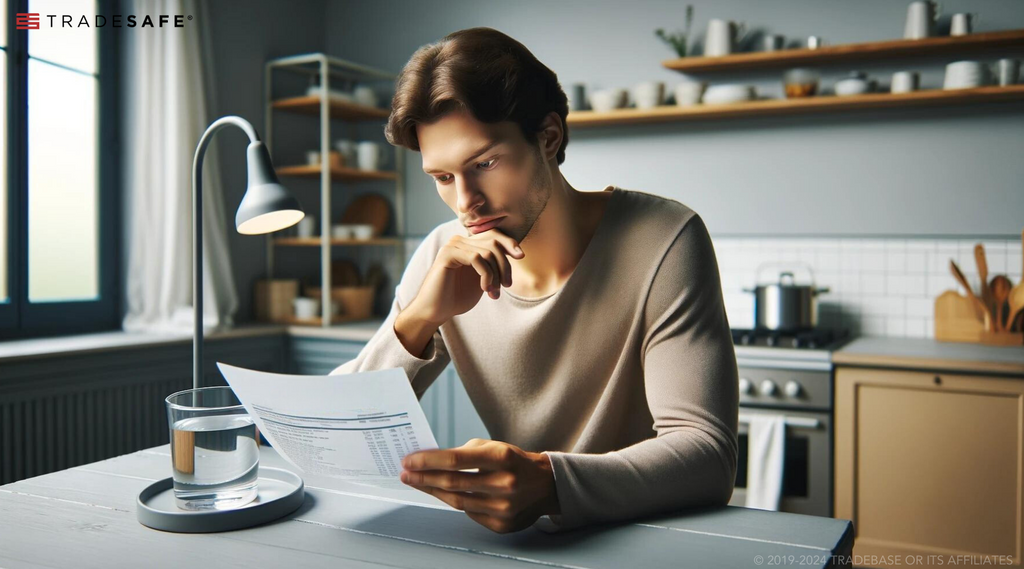 man thinking how to lower water bill and sewer bill