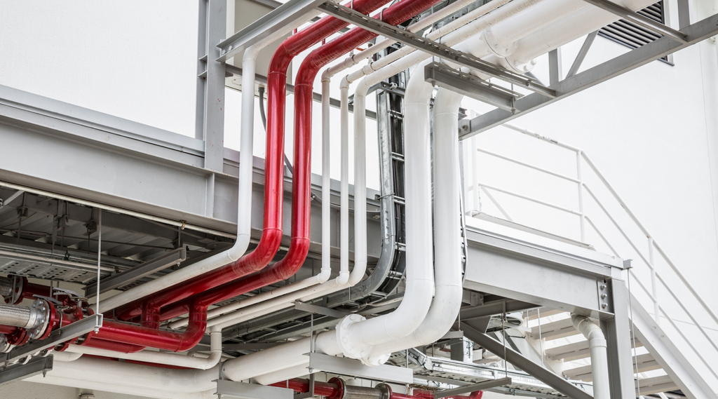 plumbing system in a facility